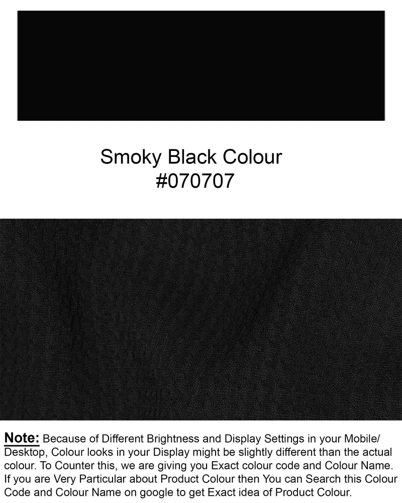 Smoky Black Super Soft Nehru Jacket