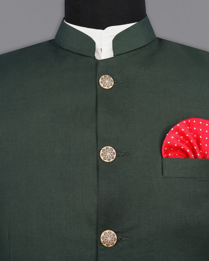 Mine Shaft Green Nehru Jacket WC1994-36, WC1994-38, WC1994-40, WC1994-42, WC1994-44, WC1994-46, WC1994-48, WC1994-50, WC1994-52, WC1994-54, WC1994-56, WC1994-58, WC1994-60