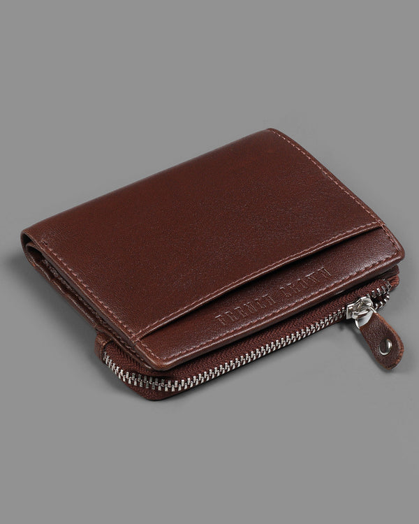 Tan Vegan Leather Handcrafted Wallet WT06