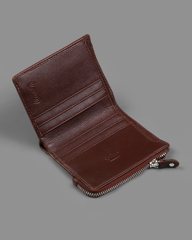 Tan Vegan Leather Handcrafted Wallet WT06