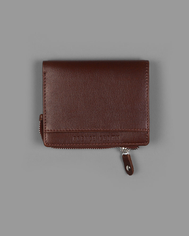 Tan Vegan Leather Handcrafted Wallet WT06