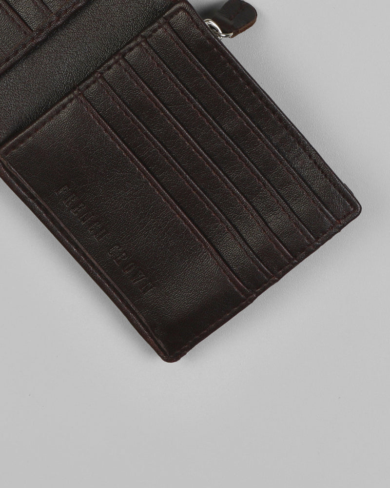 Brown Vegan Leather 18 Card Holders Handcrafted Wallet WT09