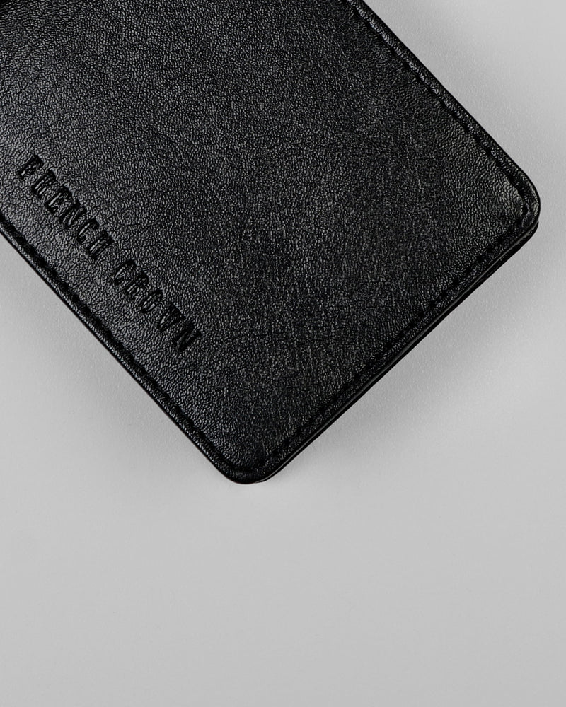 Black Vegan Leather 9 Card Holders Handcrafted Wallet WT23